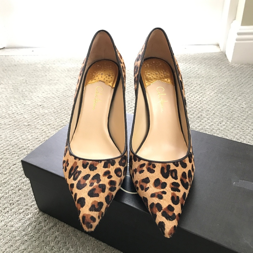 Cole Haan Fiona High Air Pump Leopard Pony - Picture 4 of 10